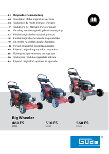 Handleiding Güde 460 ES Big Wheeler Grasmaaier