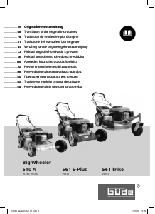 Handleiding Güde 510 A Big Wheeler Grasmaaier