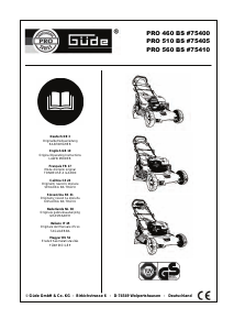 Manual Güde 510 BS Pro Lawn Mower