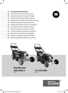 Használati útmutató Güde 512 ES VAR Big Wheeler Fűnyíró