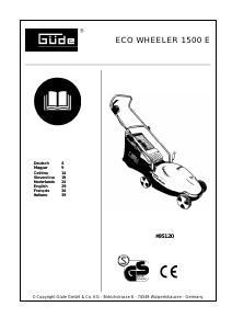 Manuale Güde 1500 E Eco Wheeler Rasaerba