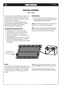 Manual Biltema 31-631 Solar Module