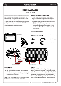 Manual Biltema 31-632 Solar Module