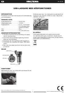 Brugsanvisning Biltema 43-331 Biloplader