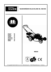 Manuale Güde BL 560 BS Blackline Rasaerba