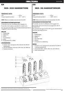 Bruksanvisning Biltema 84-0961 Skotørker