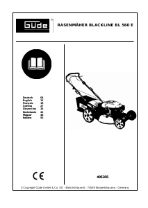 Manuale Güde BL 560 E Blackline Rasaerba