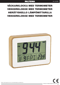 Bruksanvisning Biltema 24-6304 Vekkerklokke