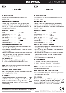 Bruksanvisning Biltema 88-7249 Juldekoration