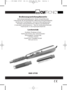 Bedienungsanleitung Clatronic HAS 2729 Lockenstab