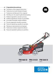 Manuale Güde PM 460 Deluxe Rasaerba