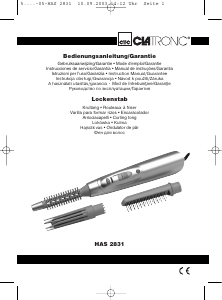 Manual Clatronic HAS 2831 Ondulator