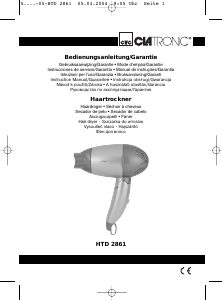 Bedienungsanleitung Clatronic HTD 2861 Haartrockner