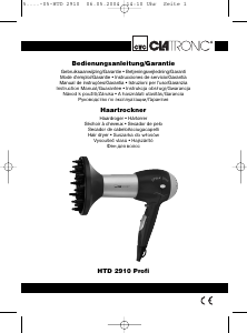 Manual de uso Clatronic HTD 2910 Secador de pelo