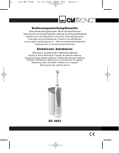 Руководство Clatronic EZ 2693 Электрическая зубная щетка