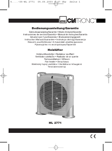 Manuale Clatronic HL 2771 Termoventilatore