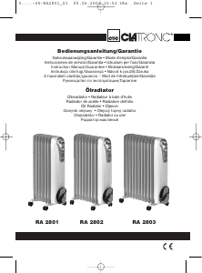 Bruksanvisning Clatronic RA 2801 Varmeapparat