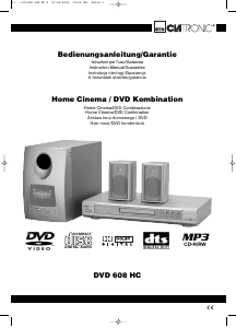 Manual Clatronic DVD 608 HC Home Theater System