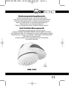 Instrukcja Clatronic CMG 2459 Urządzenia do masażu