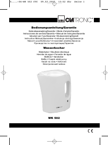 Manual Clatronic WK 502 Kettle