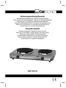 Mode d’emploi Clatronic DKP 2913 E Table de cuisson