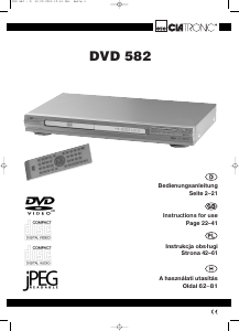 Használati útmutató Clatronic DVD 582 DVD-lejátszó