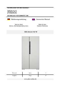 Manual PKM SBS440.4A+NF W Fridge-Freezer