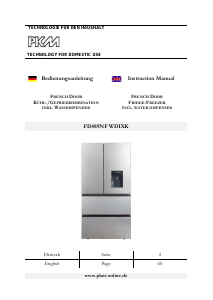 Manual PKM FD 489NF WDIXK Fridge-Freezer