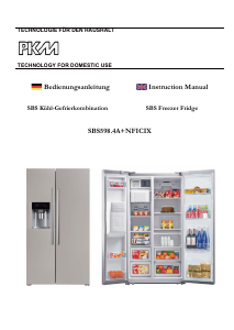 Manual PKM SBS598.4A+NFICIX Fridge-Freezer