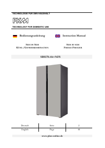 Manual PKM SBS570.4A+NF S Fridge-Freezer