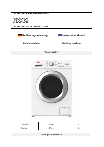 Manual PKM WA6-1008E Washing Machine