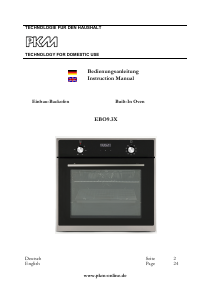 Manual PKM EBO9.3X Oven