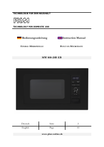 Manual PKM MW 800-20B EB Microwave