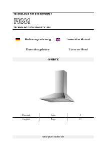 Handleiding PKM 6091 BYK Afzuigkap