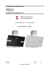 Bedienungsanleitung PKM S25-90 AWTH Dunstabzugshaube