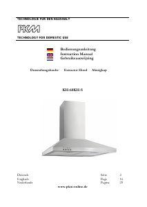 Manual PKM KH-60KH-S Cooker Hood