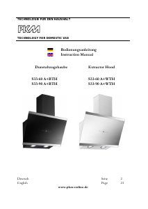 Manual PKM S33-90 A+BTH Cooker Hood