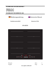 Handleiding PKM IF4-2FZS Kookplaat