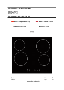 Manual PKM KF4X Hob