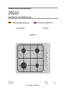 Handleiding PKM GKM4.1 Kookplaat