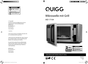 Bedienungsanleitung Quigg MD 17104 Mikrowelle
