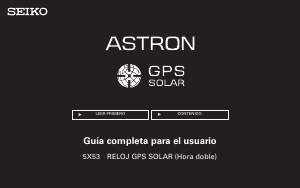 Manual de uso Seiko Astron SSH079J1 Reloj de pulsera