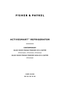 Handleiding Fisher and Paykel RF605QNUVB1 Koel-vries combinatie