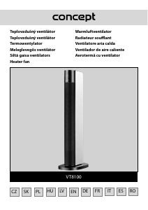 Manual de uso Concept VT8100 Calefactor