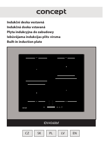 Rokasgrāmata Concept IDV4560BF Plīts virsma