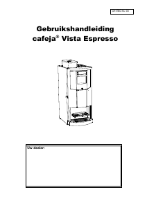 Handleiding Nescafé Vista Espresso Koffiezetapparaat