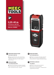 Manual Meec Tools 010-964 Laser Distance Meter