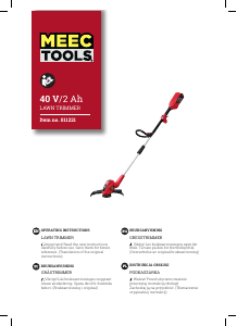 Instrukcja Meec Tools 011-221 Podkaszarka do trawy