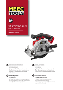 Manual Meec Tools 012-595 Circular Saw