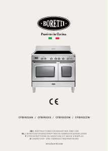 Mode d’emploi Boretti CFBI902ZW Cuisinière